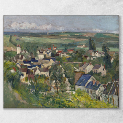 Vista Panoramica Di Auvers Paul Cézanne pcz142 quadro stampato su tela