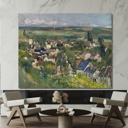 Vista Panoramica Di Auvers Paul Cézanne pcz142 quadro stampato su tela