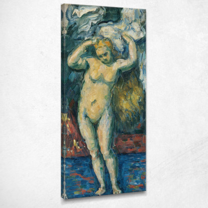 Bagnante In Piedi Asciugandosi I Capelli Paul Cézanne pcz143 quadro stampato su tela