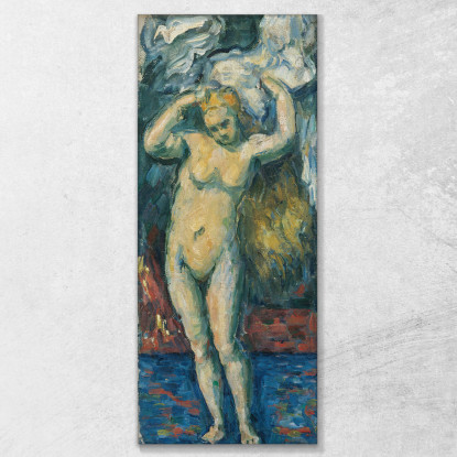 Bagnante In Piedi Asciugandosi I Capelli Paul Cézanne pcz143 quadro stampato su tela