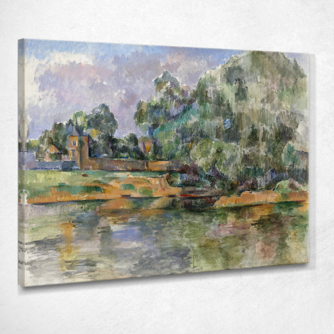 Rive Della Senna A Médan Paul Cézanne pcz145 quadro stampato su tela