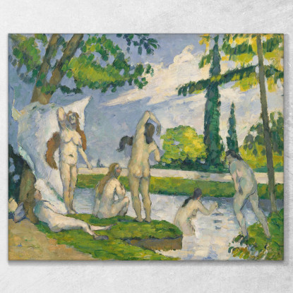 Bagnanti 3 Paul Cézanne pcz147 quadro stampato su tela