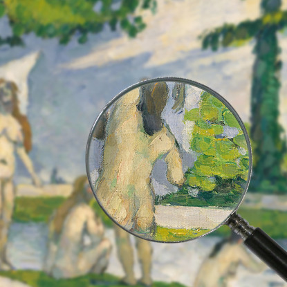 Bagnanti 3 Paul Cézanne pcz147 quadro stampato su tela