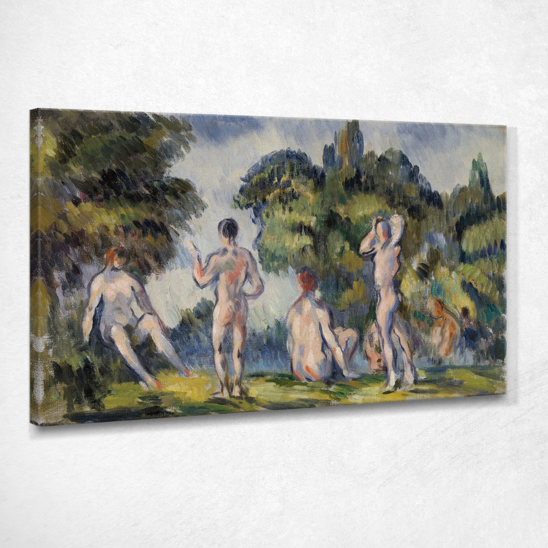 Bagnanti Paul Cézanne pcz149 quadro stampato su tela