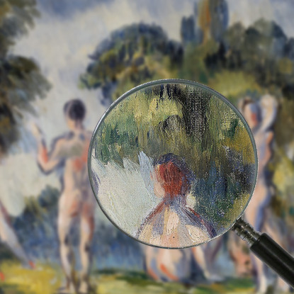 Bagnanti Paul Cézanne pcz149 quadro stampato su tela