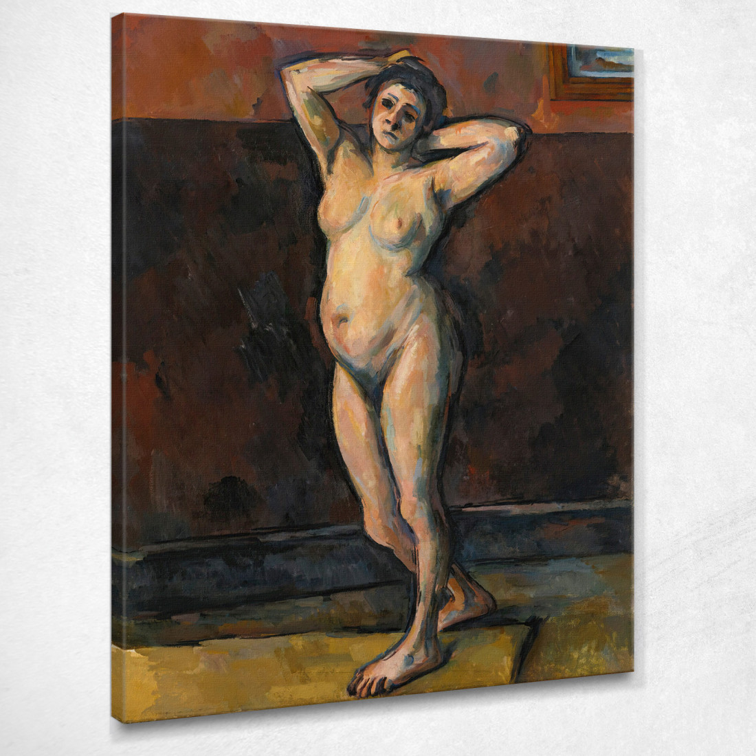 Donna Nuda In Piedi Paul Cézanne pcz153 quadro stampato su tela
