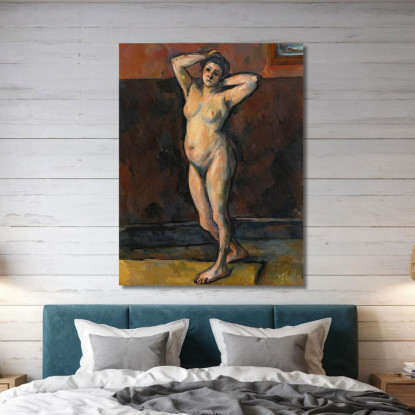 Donna Nuda In Piedi Paul Cézanne pcz153 quadro stampato su tela