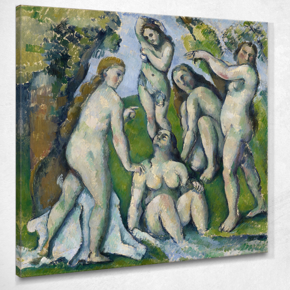 Cinque Bagnanti Paul Cézanne pcz154 quadro stampato su tela