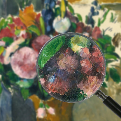 Fiori In Un Vaso Rosso Paul Cézanne pcz155 quadro stampato su tela