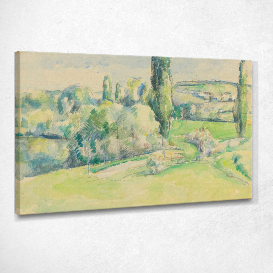 La Côte Du Jallais A Pontoise Paul Cézanne pcz161 quadro stampato su tela