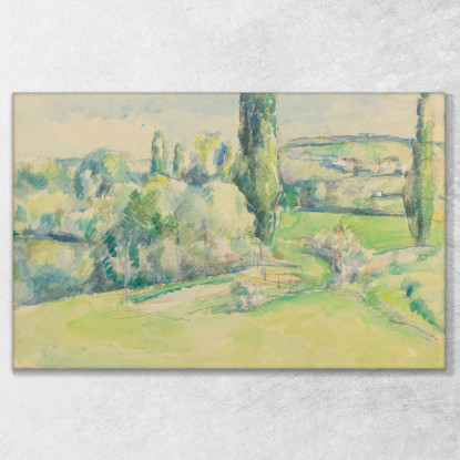 La Côte Du Jallais A Pontoise Paul Cézanne pcz161 quadro stampato su tela