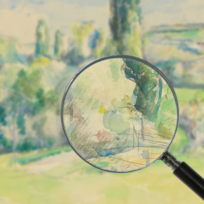 La Côte Du Jallais A Pontoise Paul Cézanne pcz161 quadro stampato su tela
