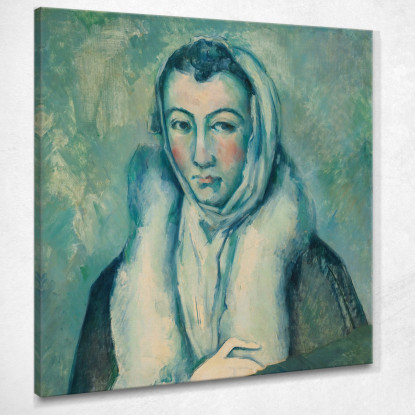 La Donna Con L'Ermellino Secondo El Greco Paul Cézanne pcz162 quadro stampato su tela