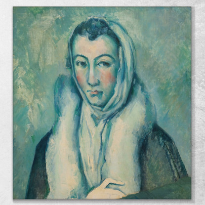La Donna Con L'Ermellino Secondo El Greco Paul Cézanne pcz162 quadro stampato su tela