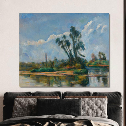 Fiume Paul Cézanne pcz165 quadro stampato su tela