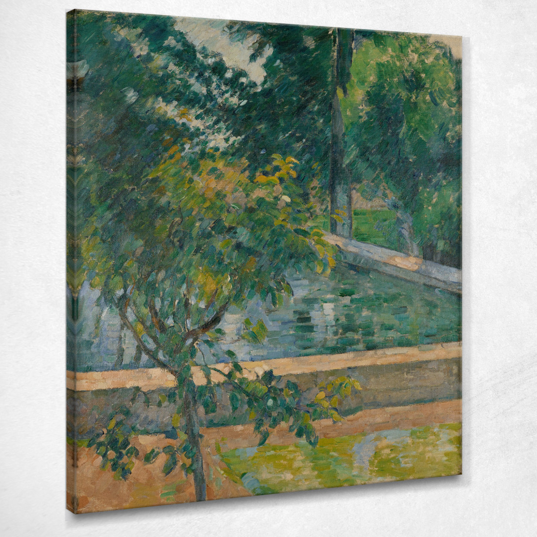 La Piscina Di Jas De Bouffan La Piscina Di Jas De Bouffan Paul Cézanne pcz168 quadro stampato su tela