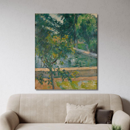 La Piscina Di Jas De Bouffan La Piscina Di Jas De Bouffan Paul Cézanne pcz168 quadro stampato su tela