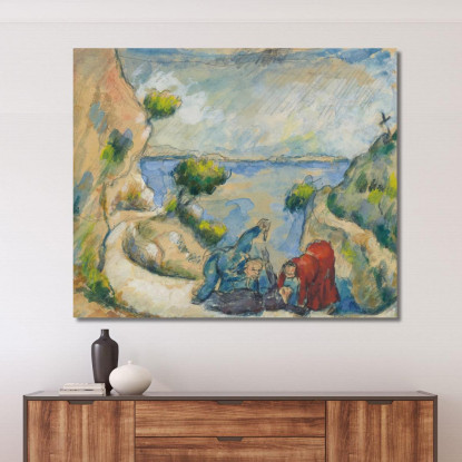 Assassinio Nel Burrone Paul Cézanne pcz170 quadro stampato su tela