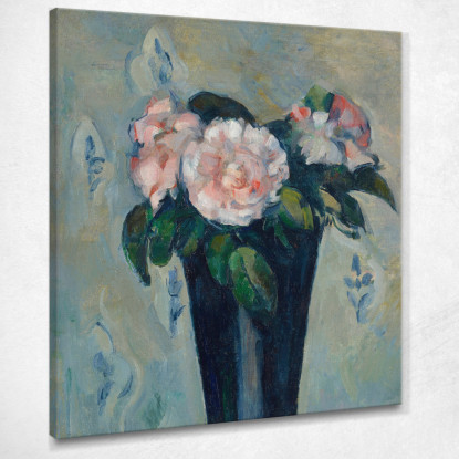 Il Vaso Blu Scuro Paul Cézanne pcz171 quadro stampato su tela