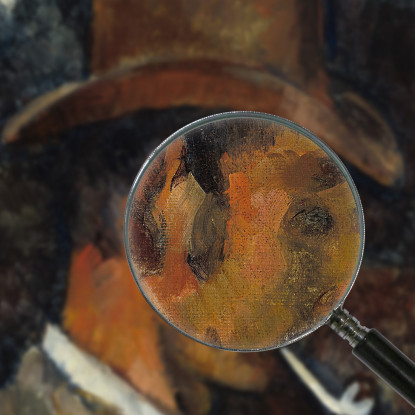 Uomo Con Pipa Paul Cézanne pcz182 quadro stampato su tela