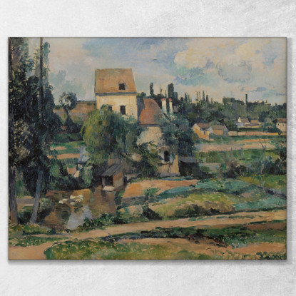 Mulino Sulla Couleuvre A Pontoise Paul Cézanne pcz184 quadro stampato su tela
