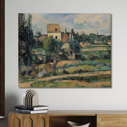 Mulino Sulla Couleuvre A Pontoise Paul Cézanne pcz184 quadro stampato su tela