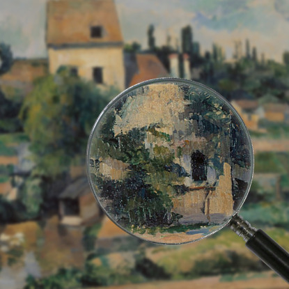 Mulino Sulla Couleuvre A Pontoise Paul Cézanne pcz184 quadro stampato su tela