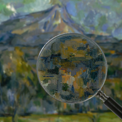 Mont Sainte-Victoire Paul Cézanne pcz187 quadro stampato su tela