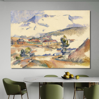 Montagne Sainte-Victoireda Vicino A Gardanne Paul Cézanne pcz188 quadro stampato su tela