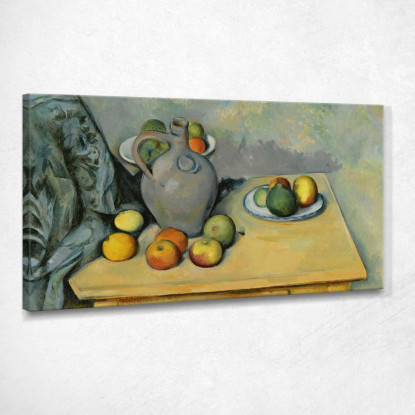 Brocca E Frutta Su Un Tavolo Paul Cézanne pcz194 quadro stampato su tela