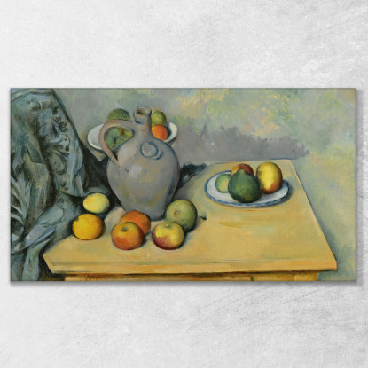 Brocca E Frutta Su Un Tavolo Paul Cézanne pcz194 quadro stampato su tela