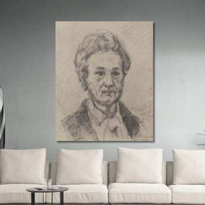 Ritratto Del Signor Chocquet Paul Cézanne pcz196 quadro stampato su tela