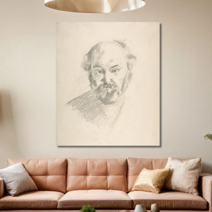 Ritratto Dell'Artista Paul Cézanne pcz200 quadro stampato su tela