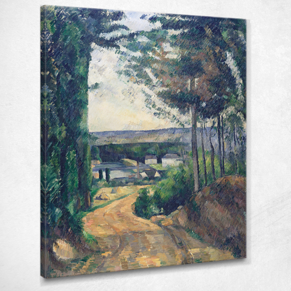 Strada Che Porta Al Lago Paul Cézanne pcz202 quadro stampato su tela