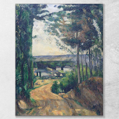 Strada Che Porta Al Lago Paul Cézanne pcz202 quadro stampato su tela