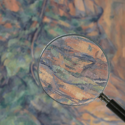 Rocce E Rami A Bibémus Paul Cézanne pcz204 quadro stampato su tela