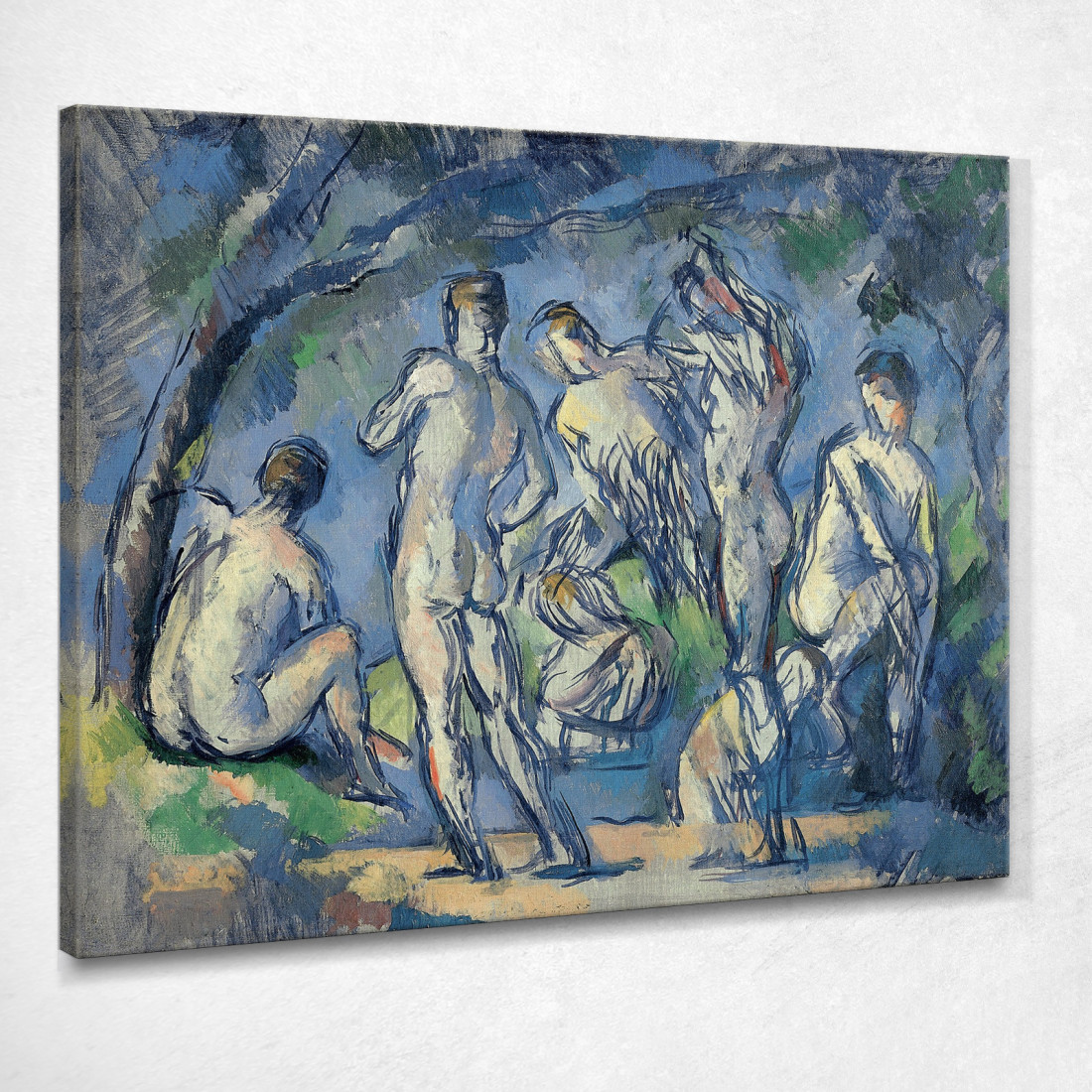 Sette Bagnanti Paul Cézanne pcz208 quadro stampato su tela