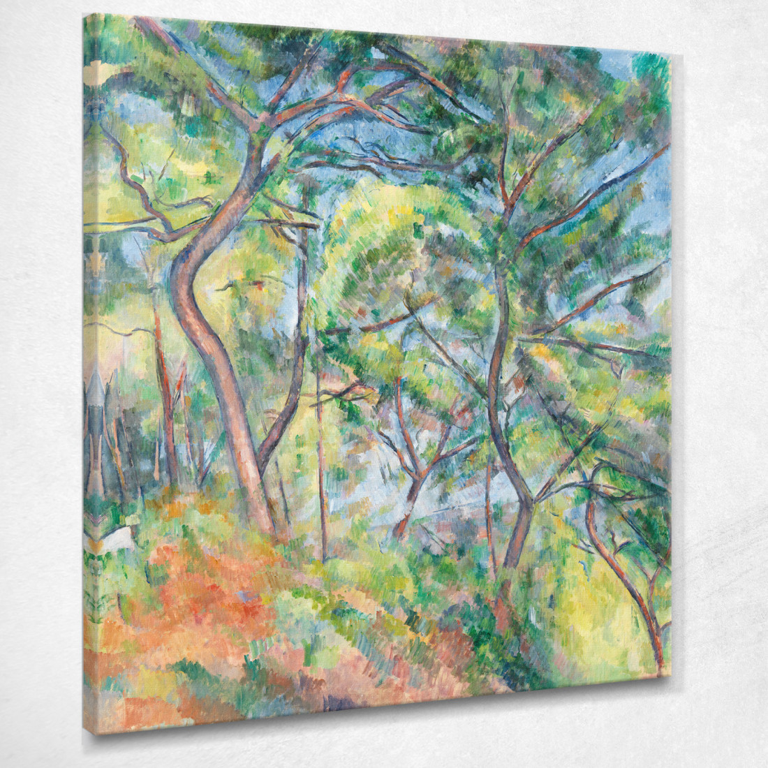 Sottobosco Paul Cézanne pcz209 quadro stampato su tela