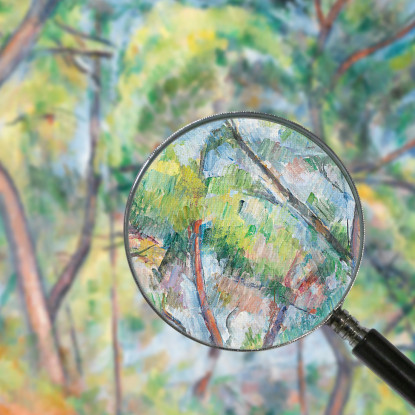 Sottobosco Paul Cézanne pcz209 quadro stampato su tela
