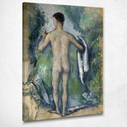 Bagnante In Piedi Vista Da Dietro Paul Cézanne pcz210 quadro stampato su tela