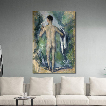 Bagnante In Piedi Vista Da Dietro Paul Cézanne pcz210 quadro stampato su tela