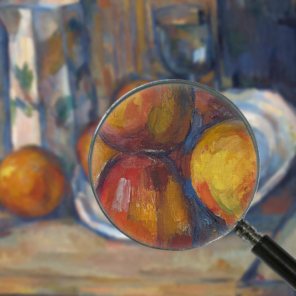 Natura Morta Con Brocca Di Latte E Frutta Paul Cézanne pcz213 quadro stampato su tela