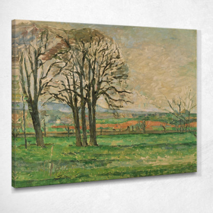 Gli Alberi Spogli Del Jas De Bouffan Paul Cézanne pcz220 quadro stampato su tela