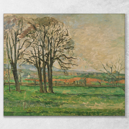 Gli Alberi Spogli Del Jas De Bouffan Paul Cézanne pcz220 quadro stampato su tela