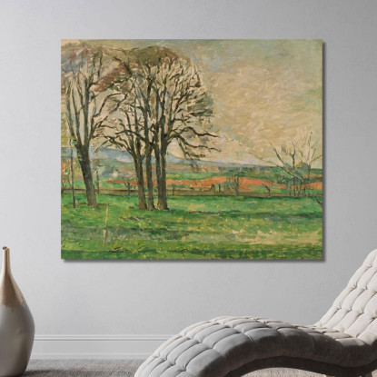 Gli Alberi Spogli Del Jas De Bouffan Paul Cézanne pcz220 quadro stampato su tela