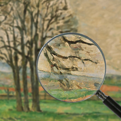 Gli Alberi Spogli Del Jas De Bouffan Paul Cézanne pcz220 quadro stampato su tela