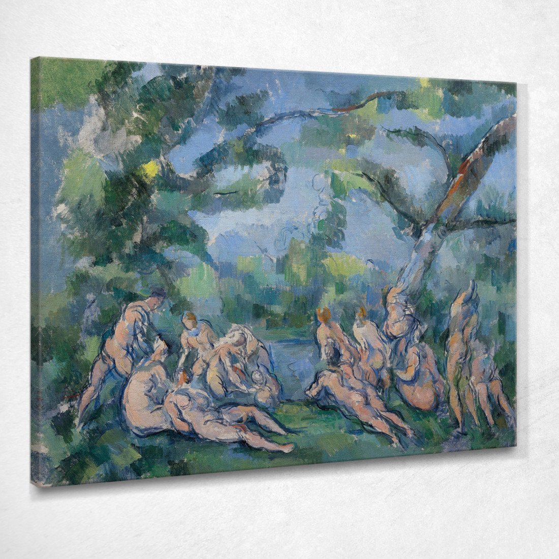 I Bagnanti Paul Cézanne pcz222 quadro stampato su tela