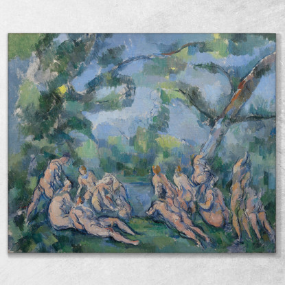 I Bagnanti Paul Cézanne pcz222 quadro stampato su tela