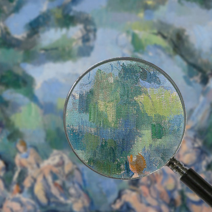 I Bagnanti Paul Cézanne pcz222 quadro stampato su tela