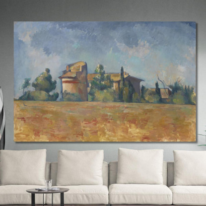 La Colombaia A Bellevue Paul Cézanne pcz226 quadro stampato su tela